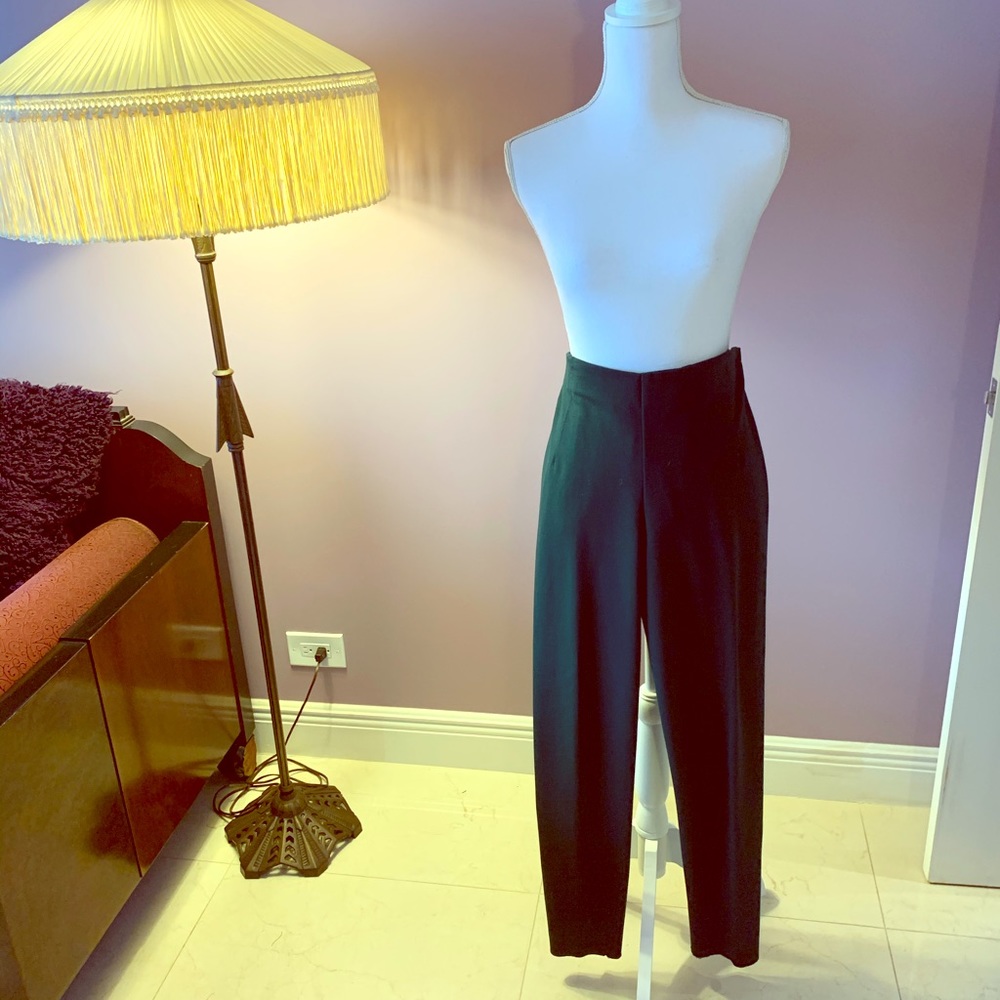 Byron Lars Green Knit Straight Pants 10